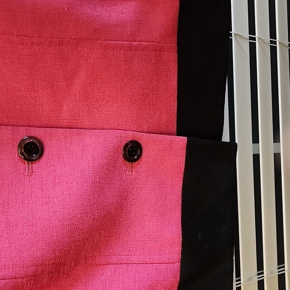 Vintage Kasper for A.S.L. Black and Pink Blazer - Picture 4 of 9